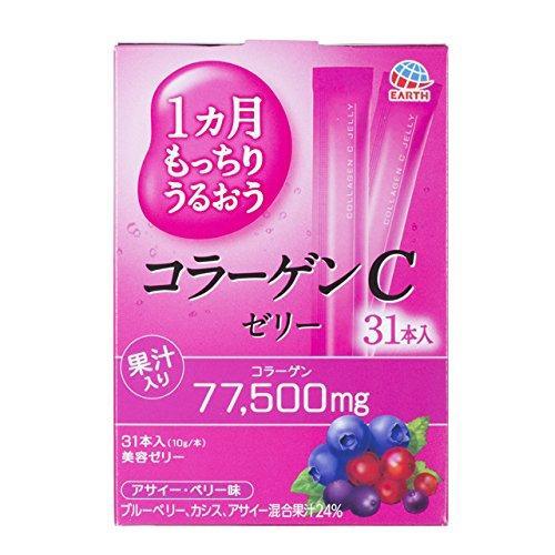 Earth Pharmaceutical - Moisturizing Collagen C Jelly – 10g x 31 Sachets - JJ Cosmetics