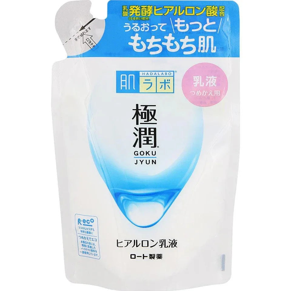 Hada Labo - Gokujyun Super Hyaluronic Milky Lotion Refill - 140ml - JJ Cosmetics