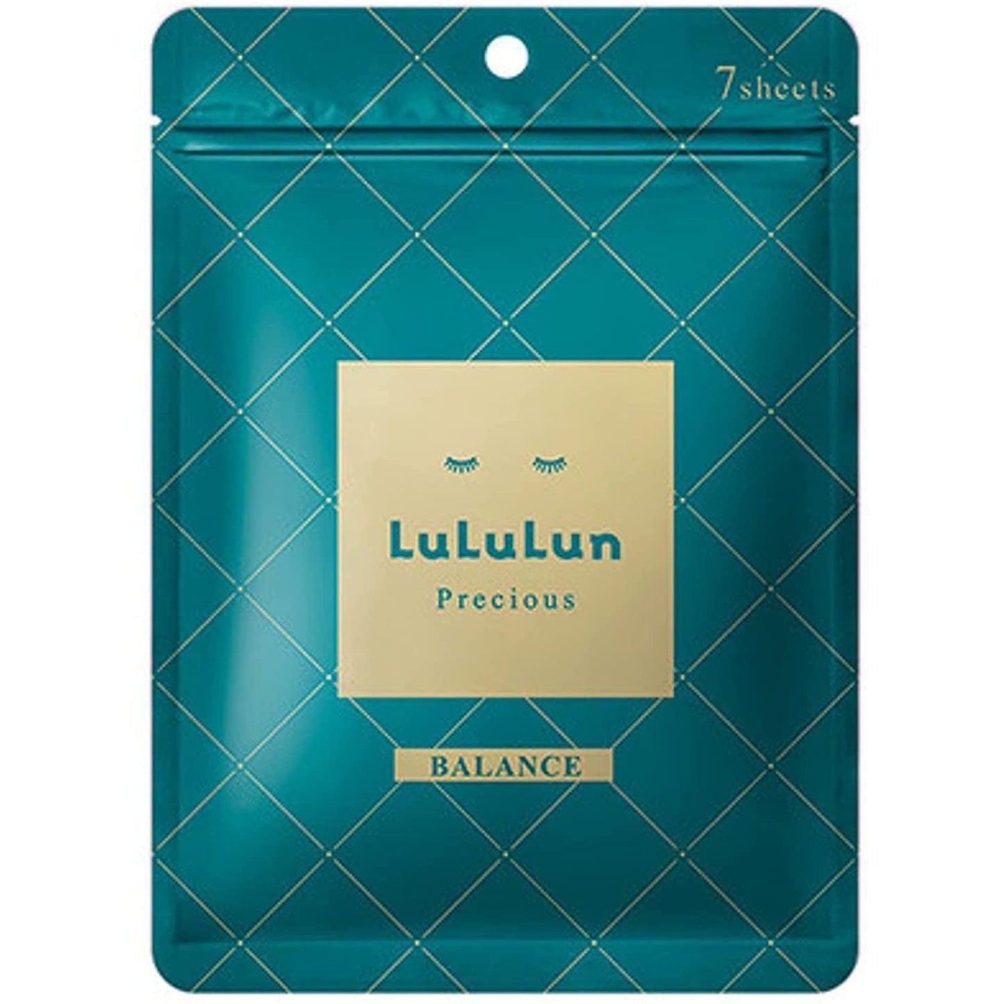 Lululun - Precious Green Balance Anti-Aging Face Mask - 7 Sheets - JJ Cosmetics