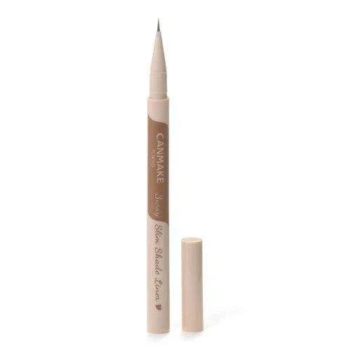 Canmake-3-way Slim Shade Liner Eyebrow Pencil - 02 Ash Brown - 0.72ml - JJ Cosmetics