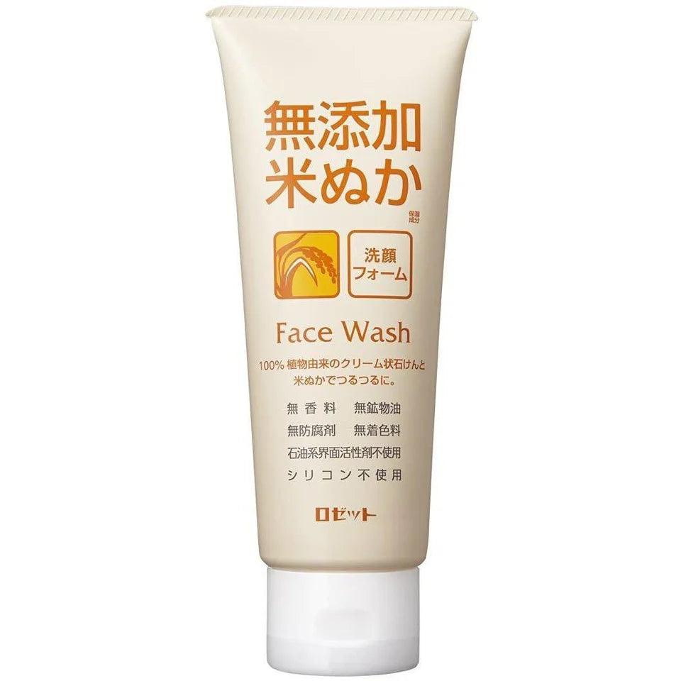 Rosette - Rice Bran Face Wash Additive-Free - 140g - JJ Cosmetics