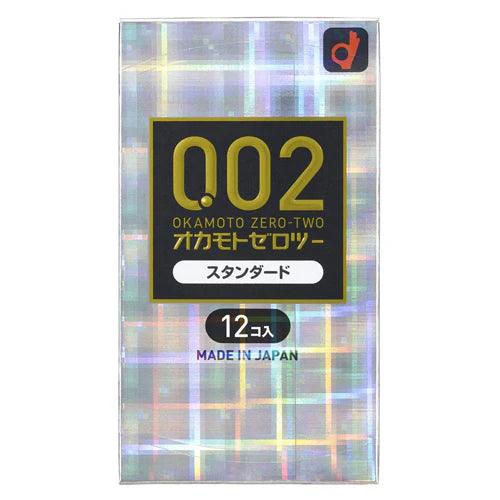 Okamoto Zero Two - 0.02mm Standard Condoms – 12 Pieces - JJ Cosmetics