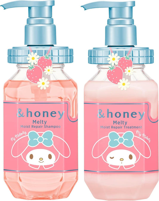 &Honey Sanrio My Melody Melty Shampoo & Hair Treatment Pair Set (Limited Edition)