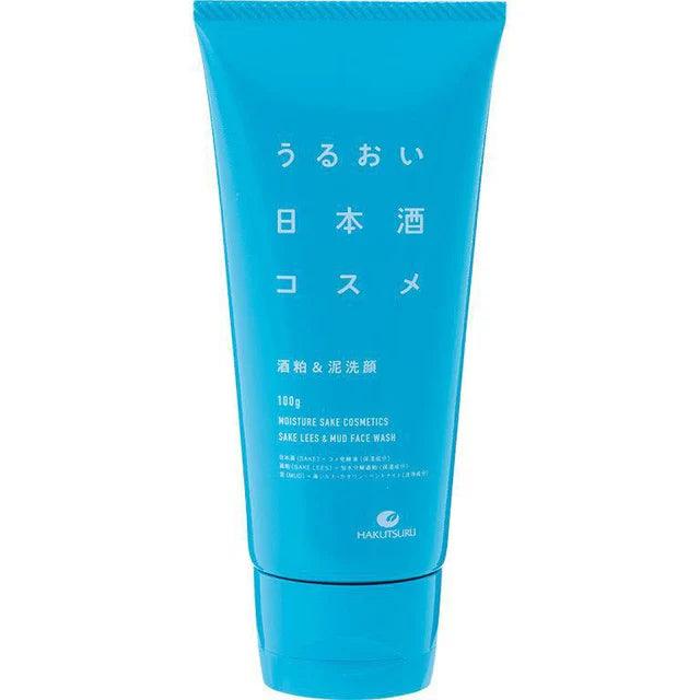 Hakutsuru - Moisturizing Japanese Sake Lees & Mud Face Wash - 100g - JJ Cosmetics