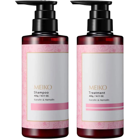 Meiko - Cherry Blossom Shampoo & Conditioner Set for Damaged Hair - JJ Cosmetics