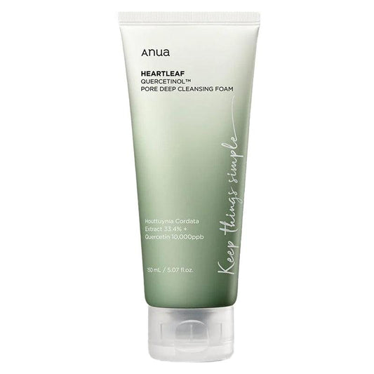 Anua - Heartleaf Quercetinol Pore Deep Cleansing Foam – 150ml - JJ Cosmetics