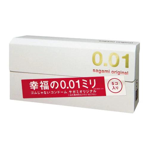 Sagami Original 0.01mm (5 Pieces) - JJ Cosmetics