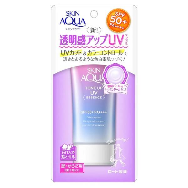 Rohto Mentholatum - Skin Aqua Tone Up UV Essence SPF50+ PA++++ - 80g - JJ Cosmetics